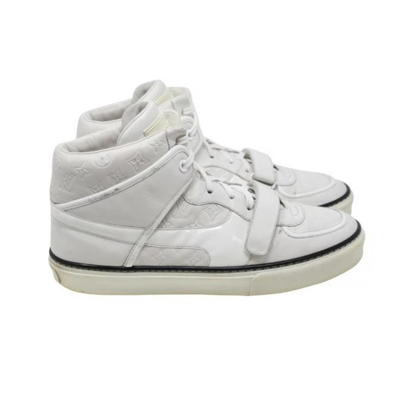 Louis Vuitton Monogram 9 White High Top Shoes LV-S0927P-B002 - Picture 5 of 9